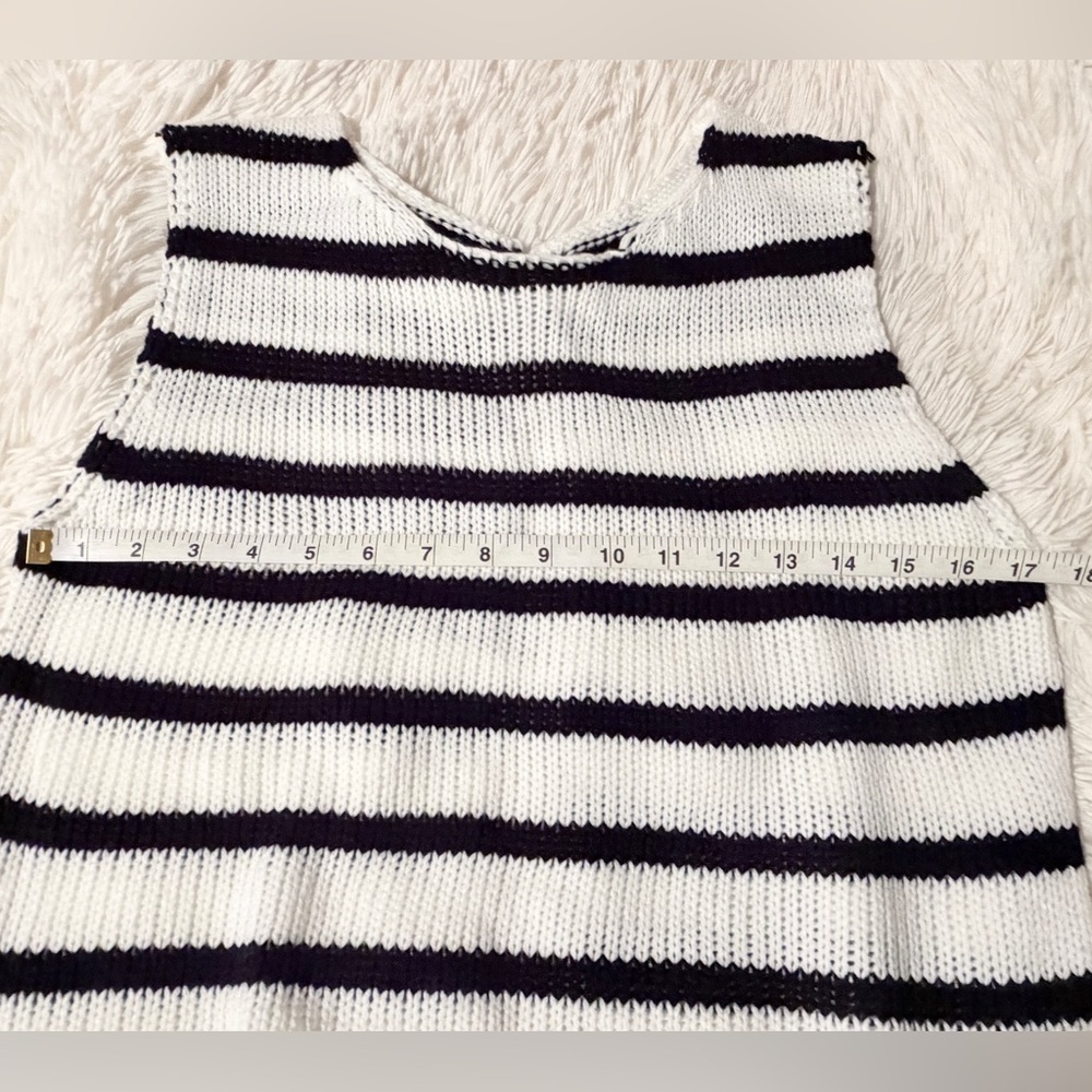 NWOT Striped Knitted Vest/Top, sz S - Picture 11 of 11